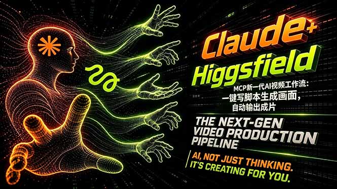 Claude+Higgsfield MCP新一代AI视频工作流:一键写脚本生成画面,自动输出成片-云途创业网