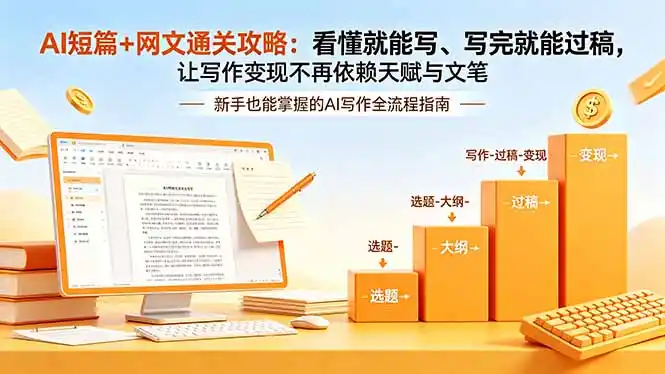 AI短篇+网文通关攻略-更新：看懂就能写、写完就能过稿，让写作变现不再依赖天赋与文笔-云途创业网