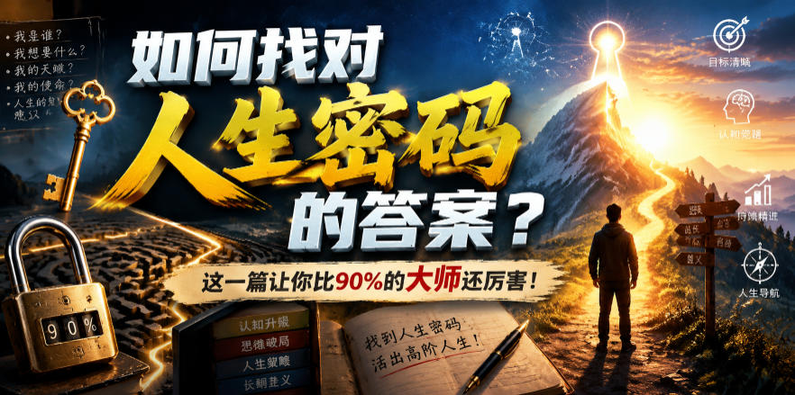 付费文章：如何找对人生密码的答案？这一篇让你比90%的大师还厉害！-云途创业网
